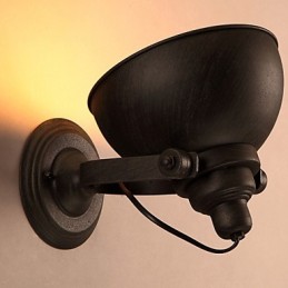 Luminária de parede vintage criativa em ferro forjado estilo loft