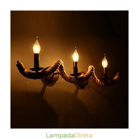 Luminárias de parede retrô clássicas para quarto, luminária de parede europeia de ferro para corredor, varanda, sala de estar Luminárias de parede retrô clássicas para quarto, luminária de parede europeia de ferro para corredor, varanda, sala de estar