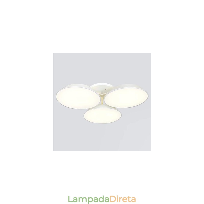 Montagem embutida 3 luzes metal acrílico simples moderno