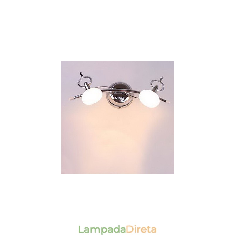 Iluminação de banheiro moderna contemporânea G4 Metal