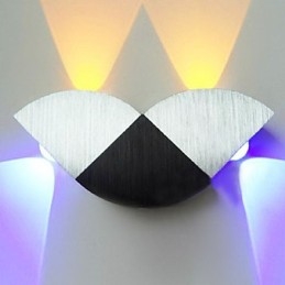 Mini Estilo Flush Mount Wall Lights Moderno Contemporâneo Metal