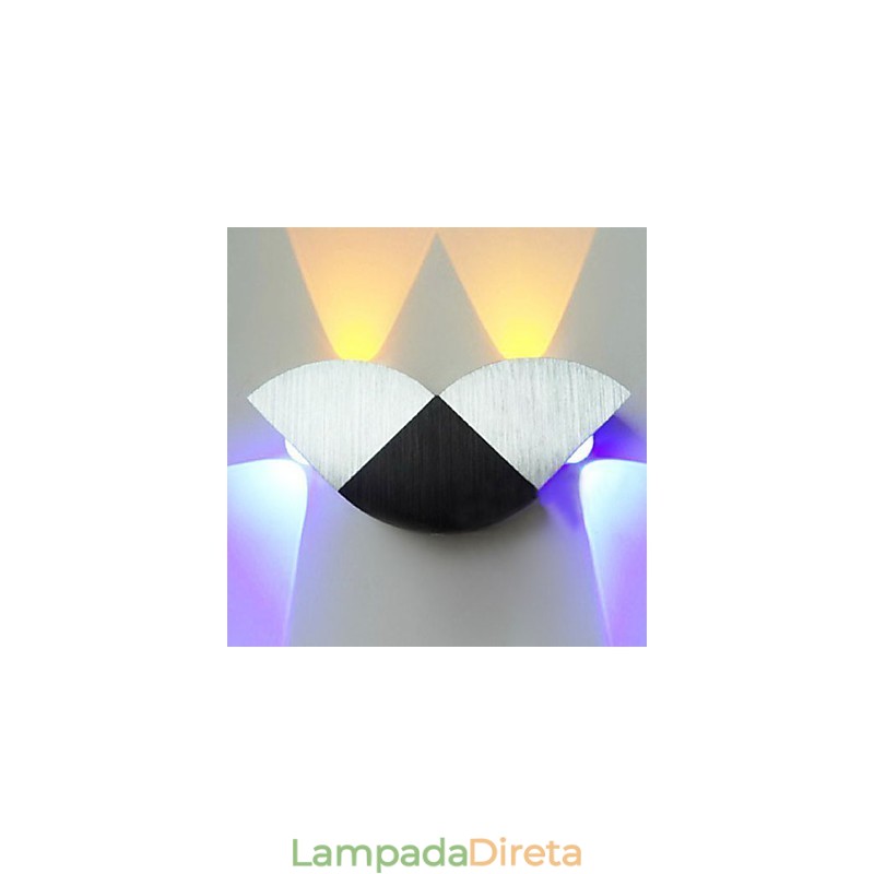 Mini Estilo Flush Mount Wall Lights Moderno Contemporâneo Metal