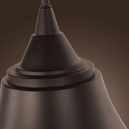 Luminária de parede artística com cúpula e suporte de metal retrô