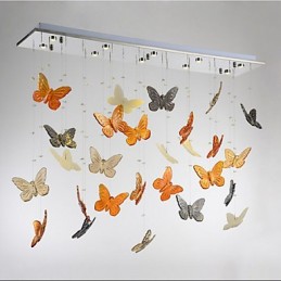 Luminária pendente borboleta luminária cristal