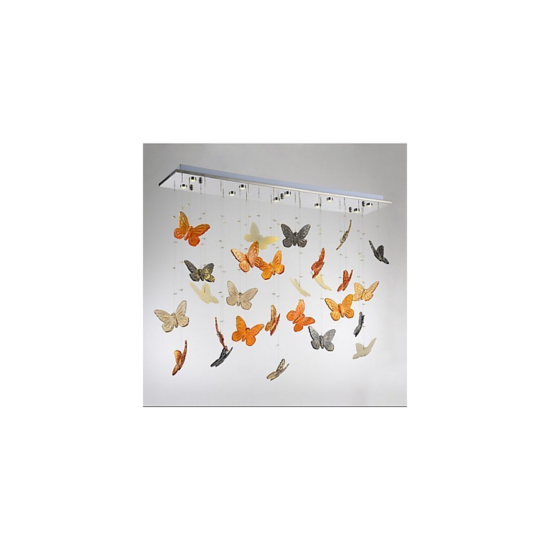 Luminária pendente borboleta luminária cristal