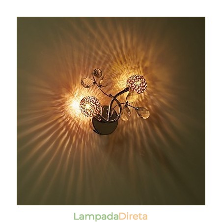 Apliques de parede Cristal Mini Estilo Moderno Contemporâneo Metal Apliques de parede Cristal Mini Estilo Moderno Contemporâneo Metal