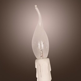 Luminária de parede de cristal com 2 luzes em lâmpada de vela