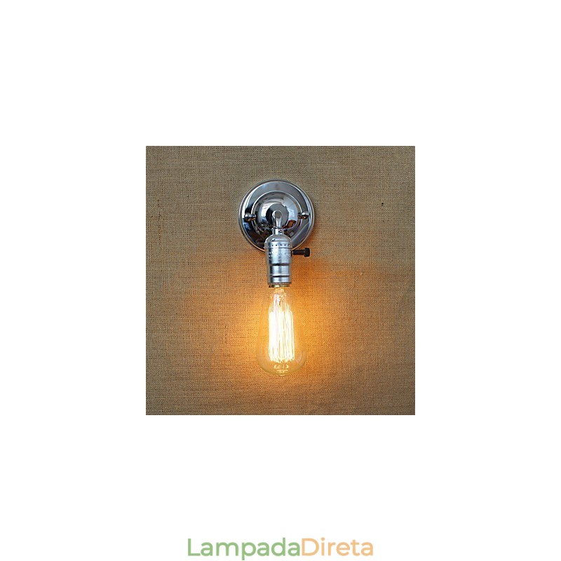 Interruptores rotativos American Rural Countryside Retro Moderno Edison Lâmpada Corredor Mini Sala de estar Lâmpada de parede