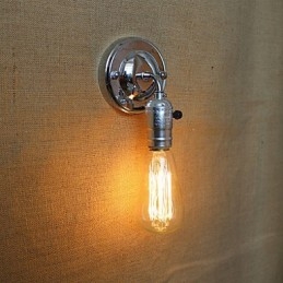 Interruptores rotativos American Rural Countryside Retro Moderno Edison Lâmpada Corredor Mini Sala de estar Lâmpada de parede