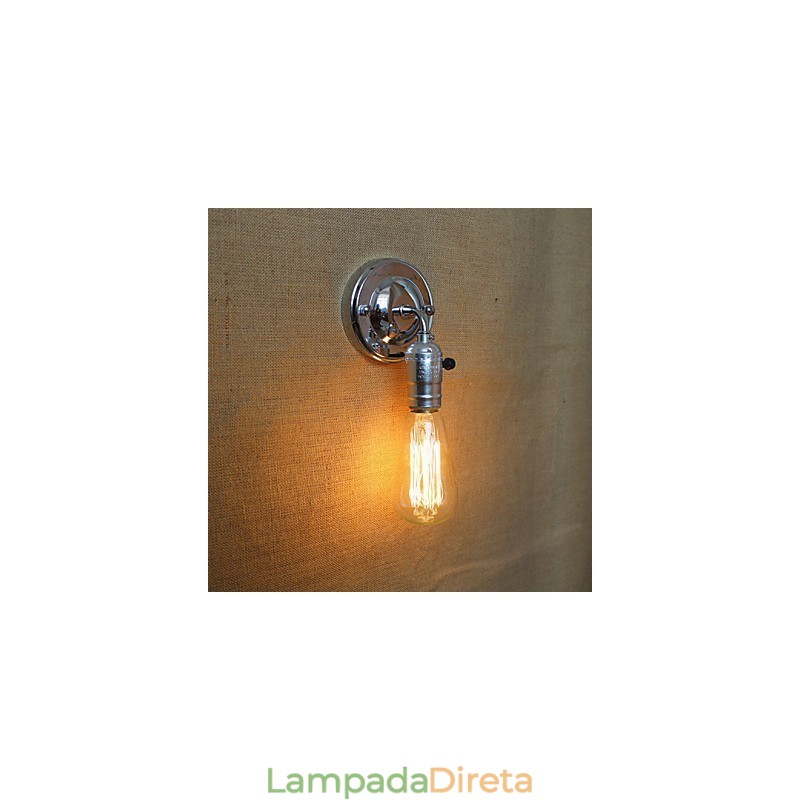 Interruptores rotativos American Rural Countryside Retro Moderno Edison Lâmpada Corredor Mini Sala de estar Lâmpada de parede