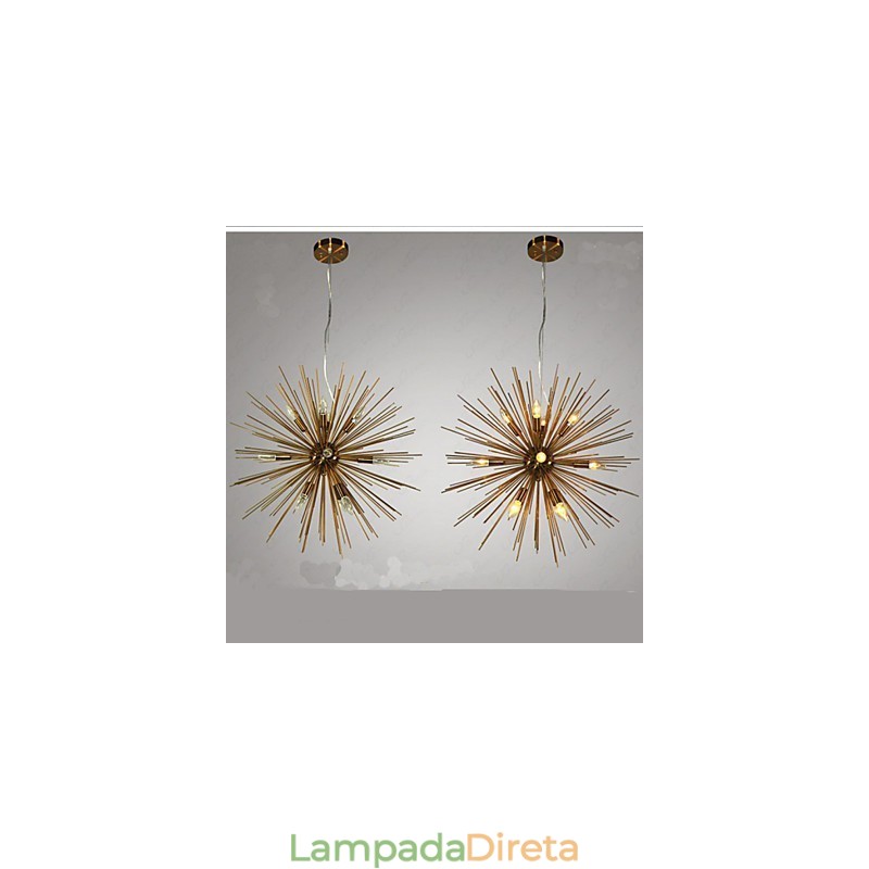 Lustre Retro Imitação Cobre Creative line 12