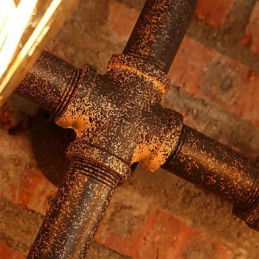 Arandelas de parede de ferro estilo retrô mini chalé rústico metal