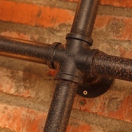 Arandelas de parede de ferro estilo retrô mini chalé rústico metal