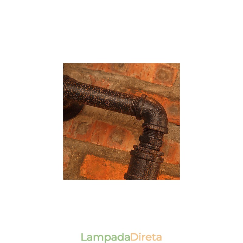 Arandelas de parede de ferro estilo retrô mini chalé rústico metal