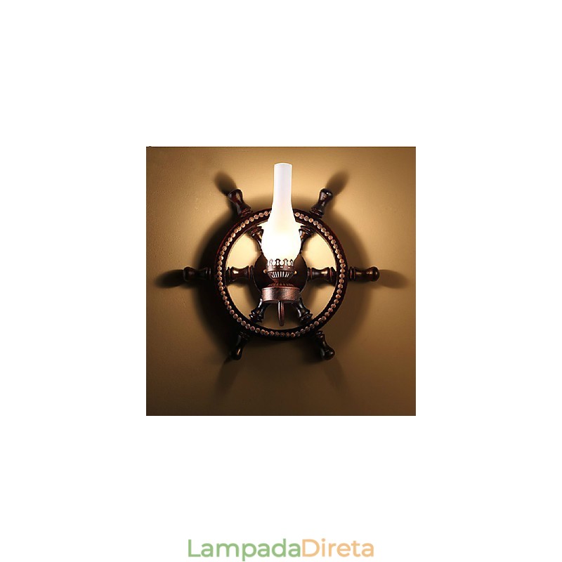 Luminária de parede One Light e vidro