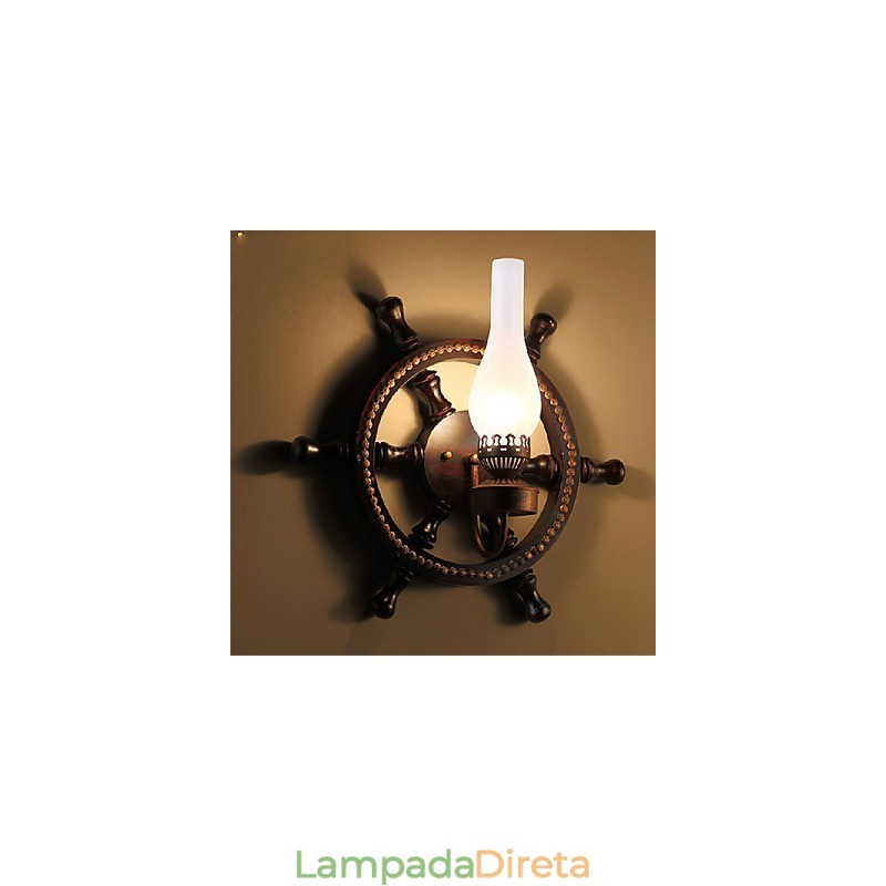 Luminária de parede One Light e vidro