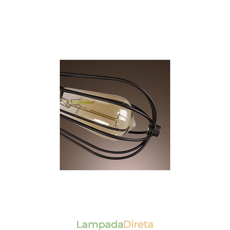 Luminária de parede dourada de 2 luzes em estilo antigo