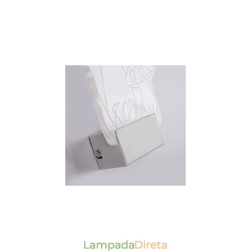 Luminária de parede acrílica PVC Luminária moderna contemporânea Metal