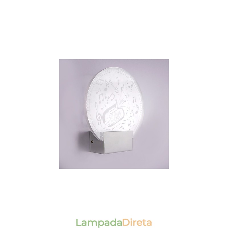 Luminária de parede acrílica PVC Luminária moderna contemporânea Metal