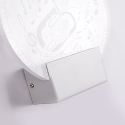 Luminária de parede acrílica PVC Luminária moderna contemporânea Metal
