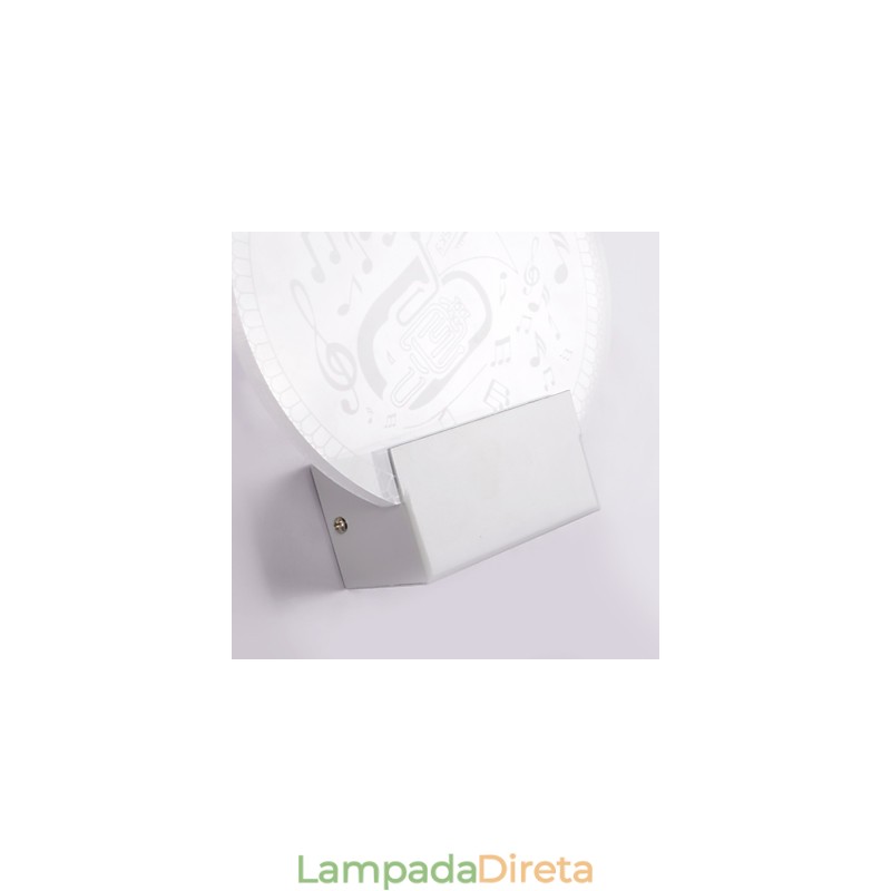 Luminária de parede acrílica PVC Luminária moderna contemporânea Metal