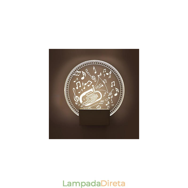 Luminária de parede acrílica PVC Luminária moderna contemporânea Metal
