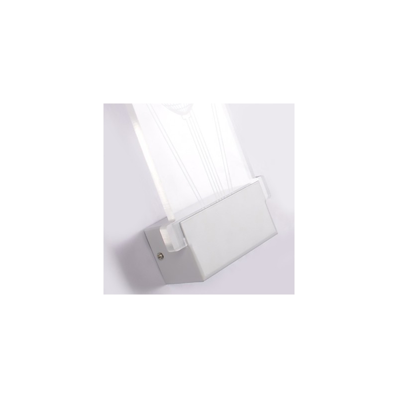 Luminária de parede acrílica PVC Luminária moderna contemporânea Metal