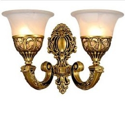 Luminária de parede europeia para quarto, cabeceira de cama