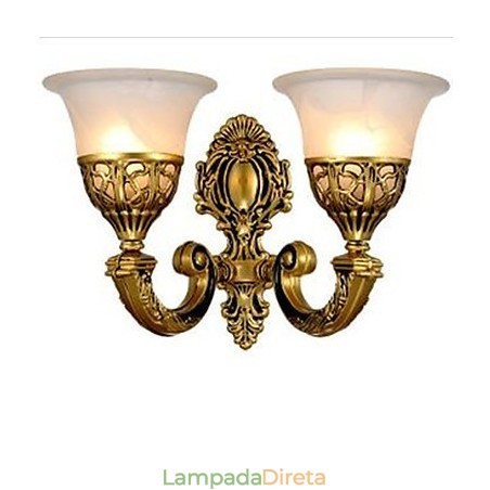 Luminária de parede europeia para quarto, cabeceira de cama Luminária de parede europeia para quarto, cabeceira de cama