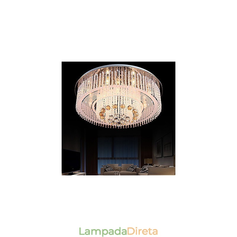 Lustre de Cristal Moderno Contemporâneo Cristal