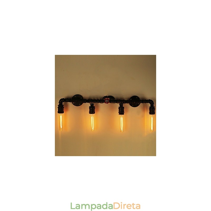 Mini Estilo Arandelas de Parede Rústicas Lodge Metal
