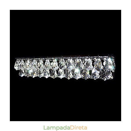 Luminárias de parede de cristal embutidas modernas contemporâneas de metal Luminárias de parede de cristal embutidas modernas contemporâneas de metal