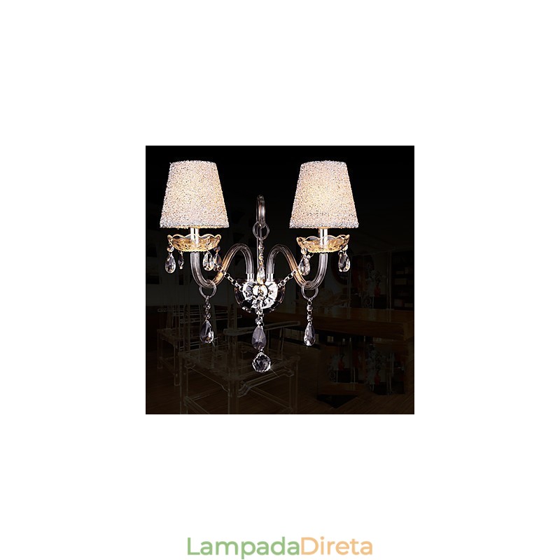 Apliques de parede de cristal Vidro clássico tradicional
