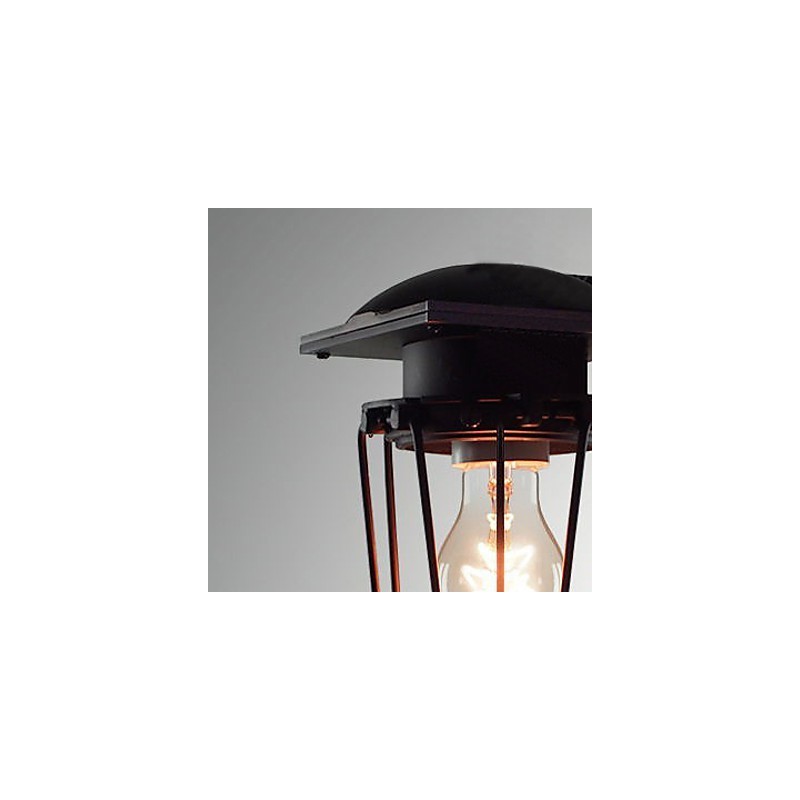 Luminárias de parede retrô forjadas, luminária de parede antiga de cabeça única, luminária de loft americana, ferro vintage, pequenas gaiolas, luminária de parede