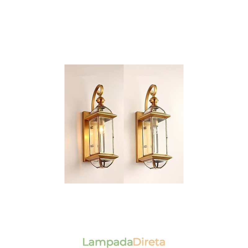Apliques de parede Mini Style Traditional Classic Metal