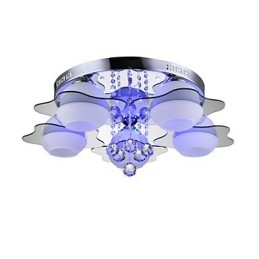 Controle remoto 5 luzes com luz de teto moderna azul vermelha embutida