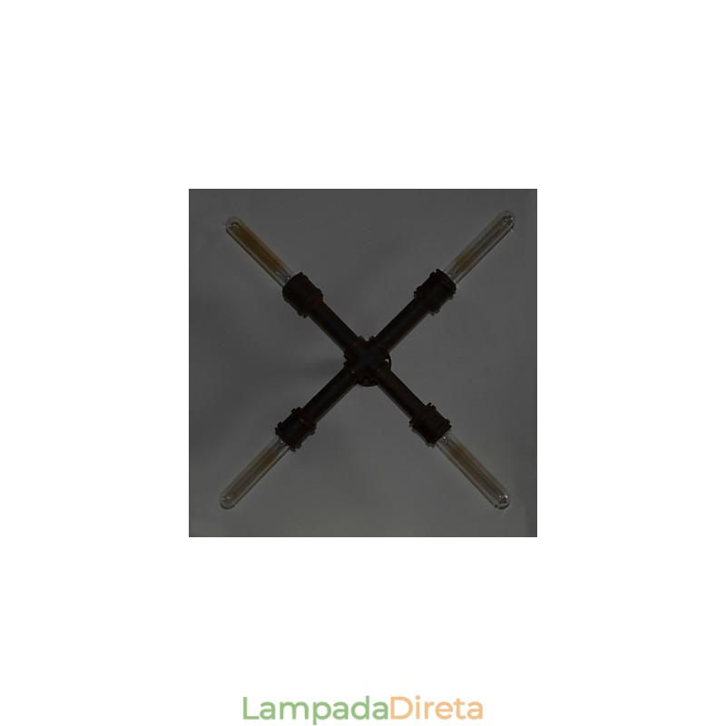 Parede de tubo retrô industrial