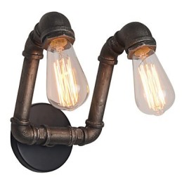 Luminária de parede retrô de metal para cafeteria