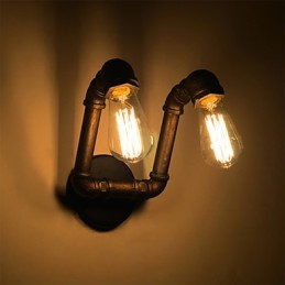 Luminária de parede retrô de metal para cafeteria