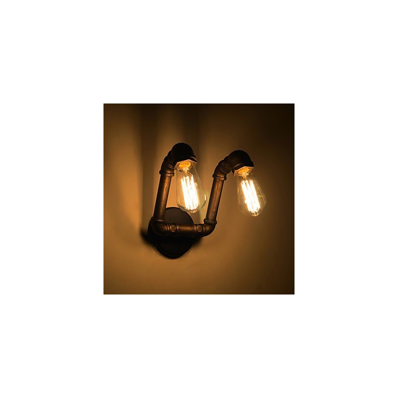 Luminária de parede retrô de metal para cafeteria