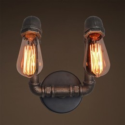 Luminária de parede retrô de metal para cafeteria