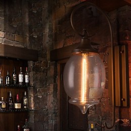 Luminárias de parede para casa Luminária de parede minimalista para corredor interior Luminária de ferro forjado Luminária de cabeceira para quarto