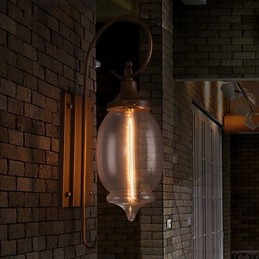 Luminárias de parede para casa Luminária de parede minimalista para corredor interior Luminária de ferro forjado Luminária de cabeceira para quarto