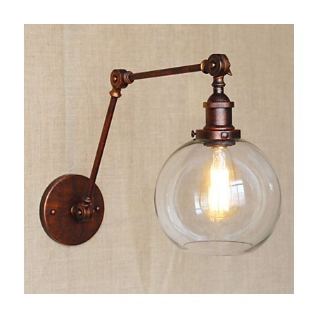 Arandelas de parede Luzes de balanço Luzes de parede de leitura Cristal Mini Estilo Rústico Lodge Metal Arandelas de parede Luzes de balanço Luzes de parede de leitura Cristal Mini Estilo Rústico Lodge Metal