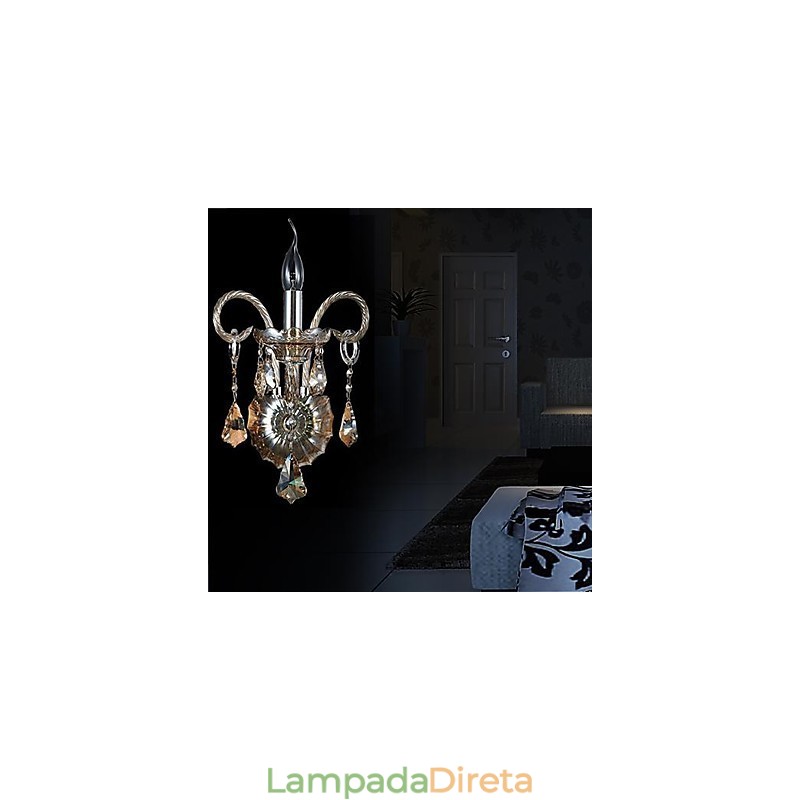 Apliques de parede de cristal Moderno e contemporâneo Cristal
