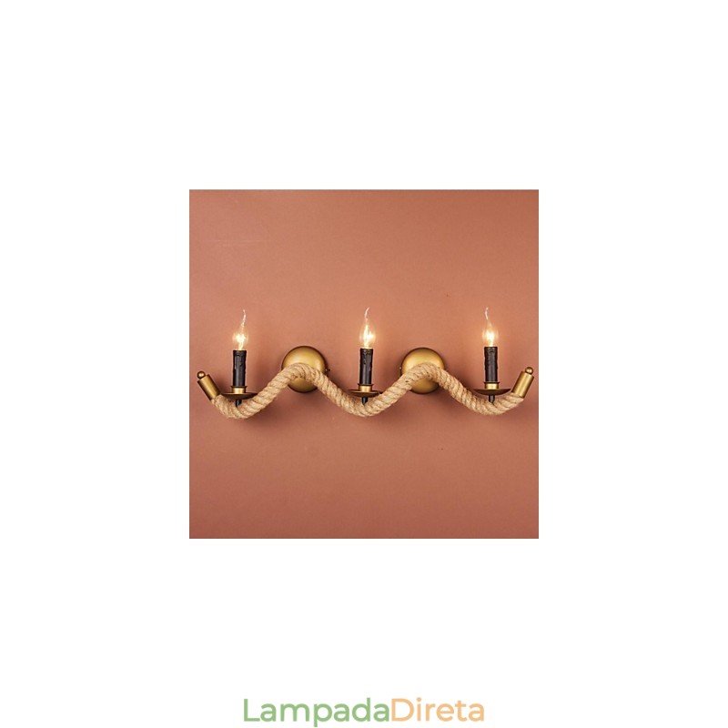 Mini Estilo Arandelas de Parede Country Metal