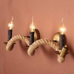 Mini Estilo Arandelas de Parede Country Metal
