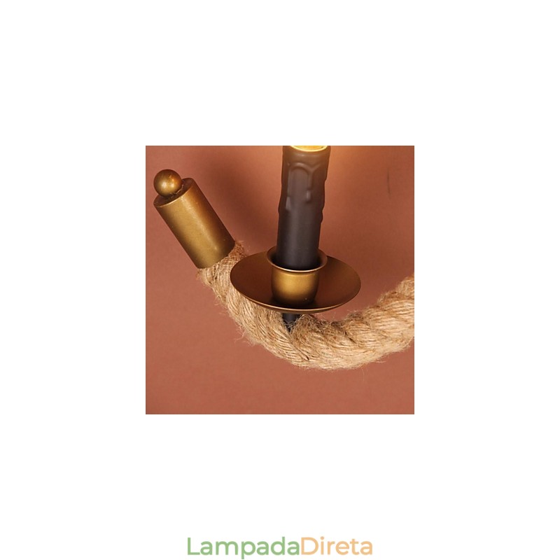 Mini Estilo Arandelas de Parede Country Metal