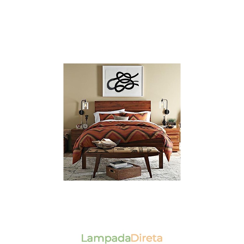 Luminária de parede moderna com cúpula de vidro
