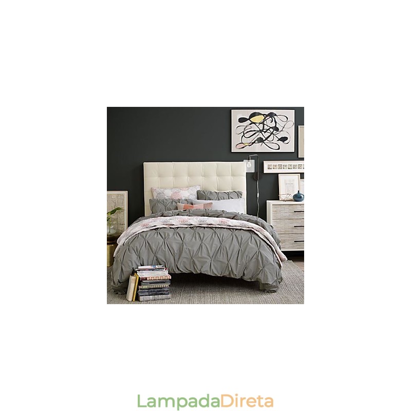 Luminária de parede moderna com cúpula de vidro